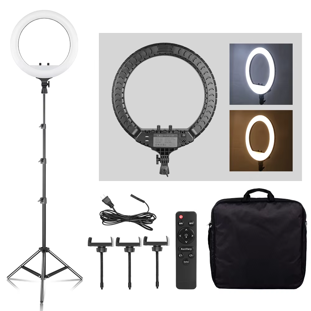 Photography Lighting Circle - SH 18 Inch Knob Ring Light