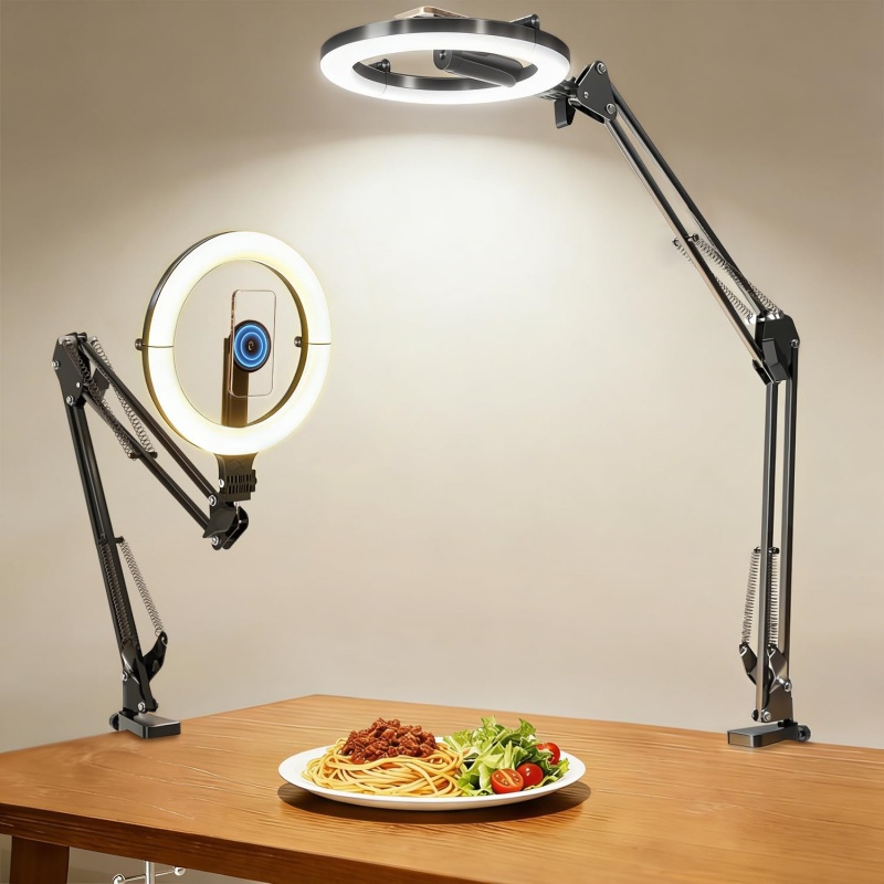 Photography Lighting Overhead - Magnetic Overhead Phone Mount with 10”
