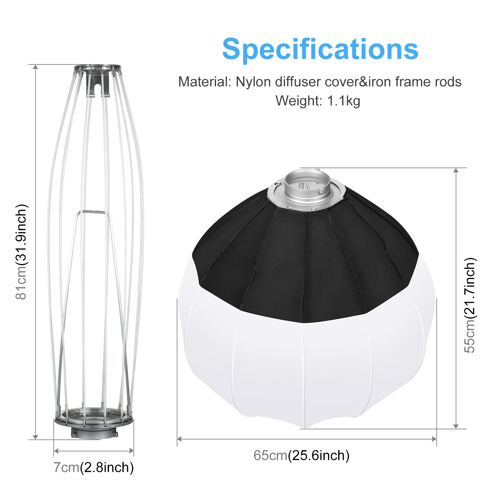 PULUZ 65cm Foldable Lantern So - Photography Lighting With Flash review and price