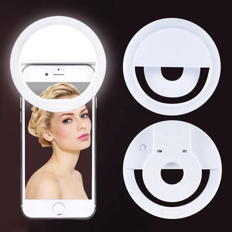USB Rechargeable LED Selfie Ri - Photography Lighting And Background review and price