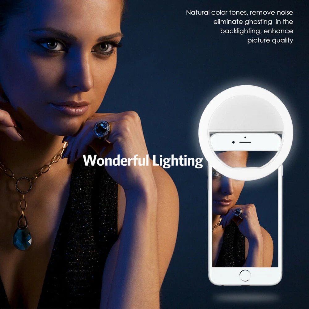 USB Rechargeable LED Selfie Ri - Photography Lighting And Background review and price