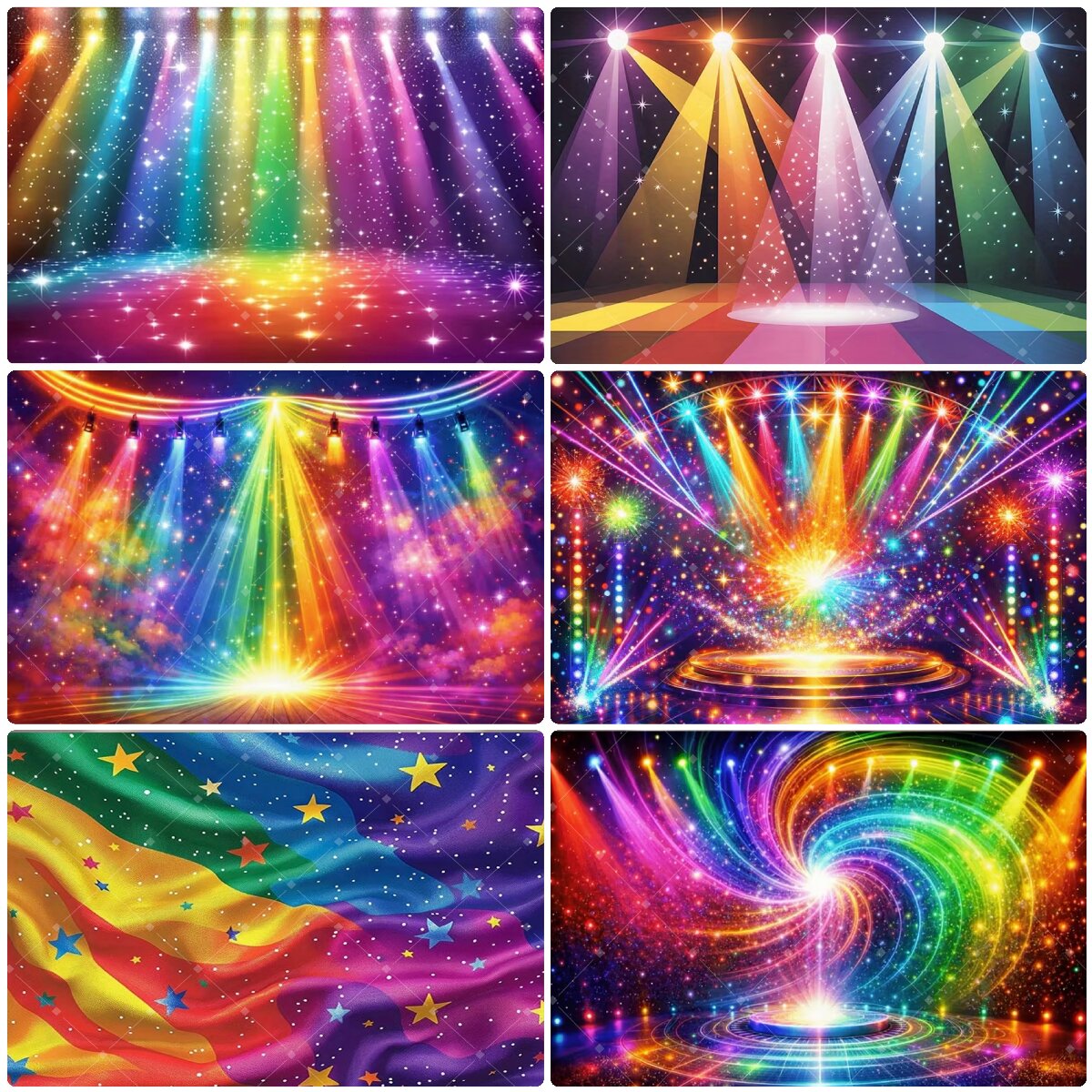 Colorful Rainbow Stage Light B - Photography Lighting And Background review and price
