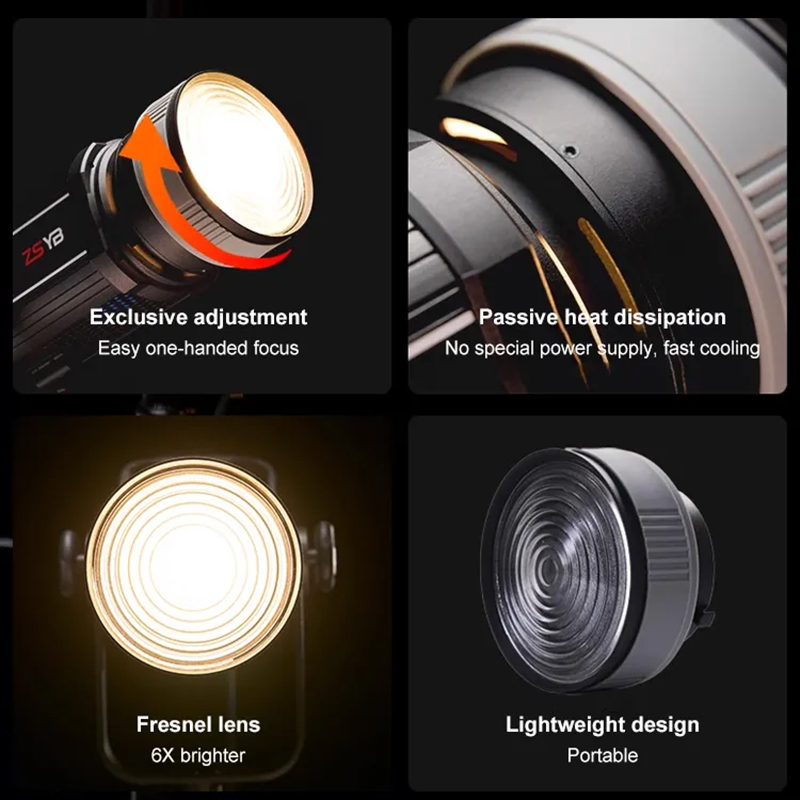Fresnel Lens 15-55 Degree Adju - Photography Lighting And Background review and price
