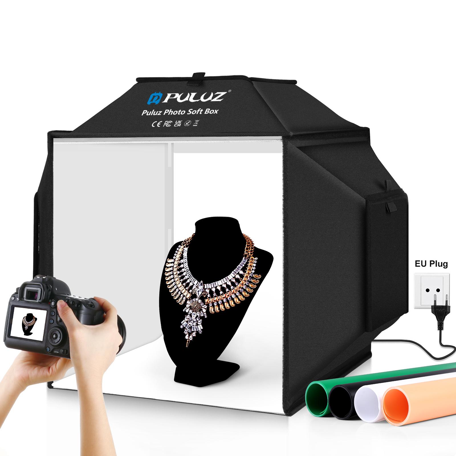 PULUZ 40cm Folding 72W 5500K S - Photography Lighting And Backdrop Kits review and price