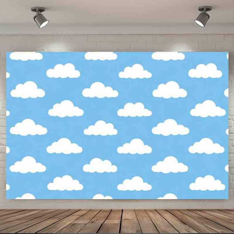 Cartoon Simple Blue Sky White  - Photography Lighting And Background review and price