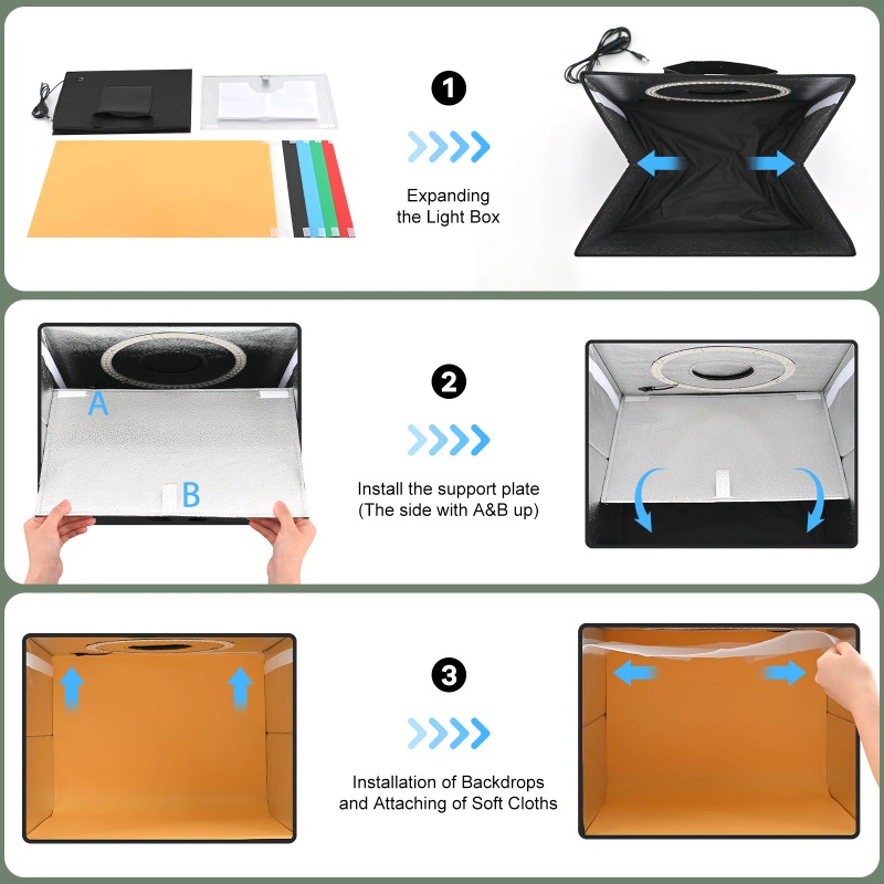 Lightdow Photo Studio Light Bo - Photography Lighting And Backdrop Kits review and price