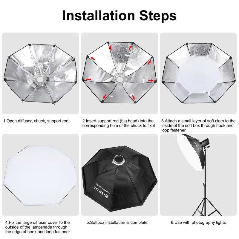 PULUZ 95cm Octagon Photography - Photography Lighting With Flash review and price
