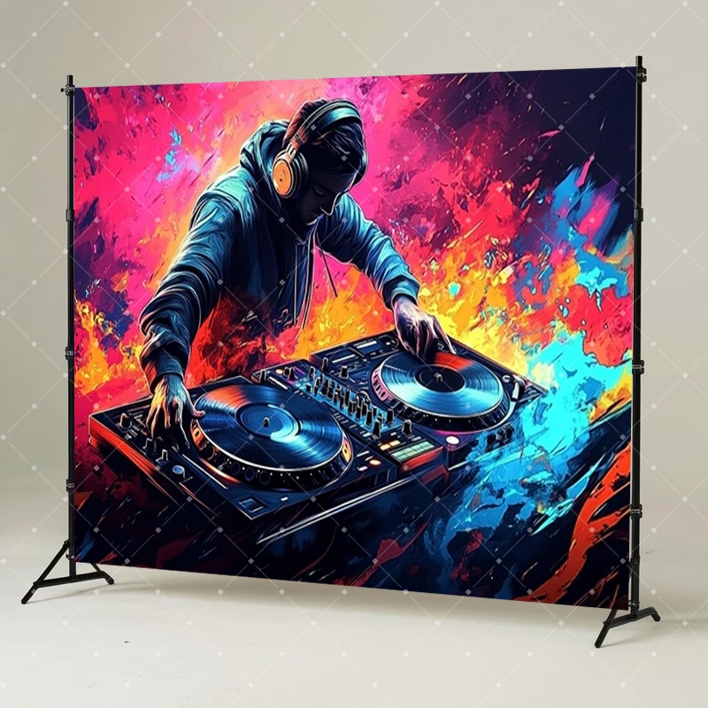Hip Hop Music DJ Party Decorat - Photography Lighting And Background review and price