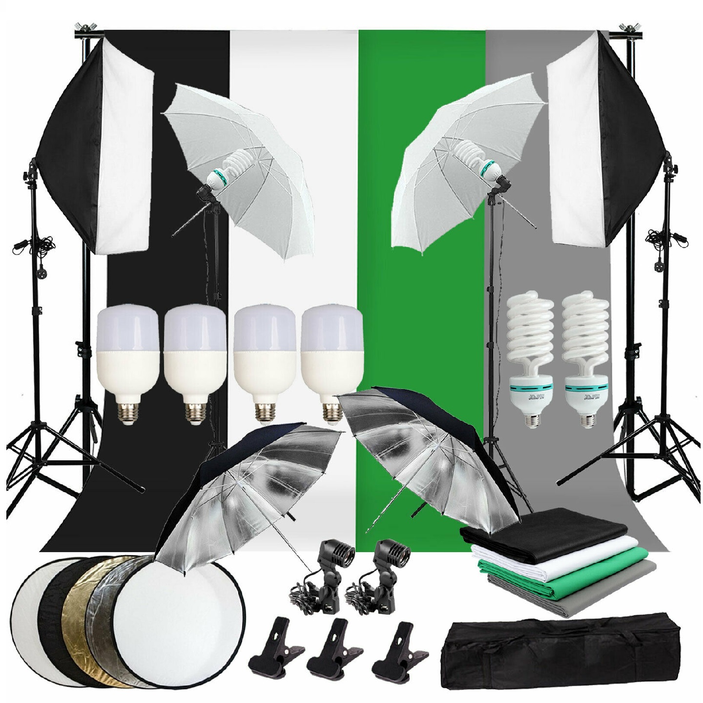 Gold Seller Full Set Photograp - Photography Lighting And Backdrop Kits review and price
