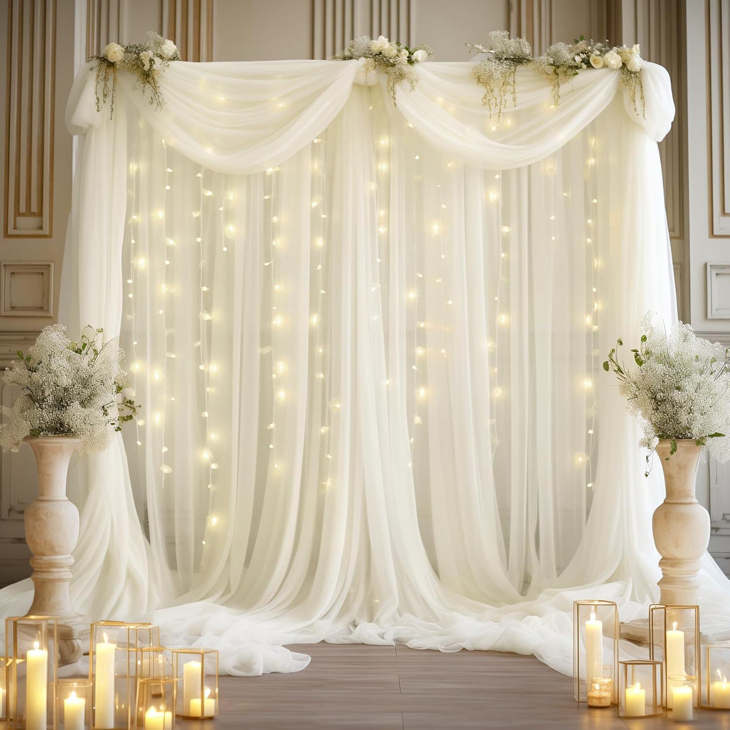 1 Pack Wedding Tulle Backdrop  - Photography Lighting Kit review and price