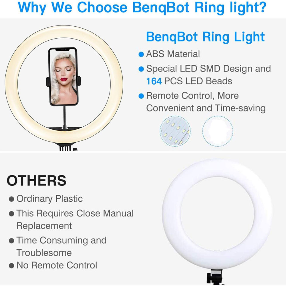 26 33CM Video Lights Dimmable  - Photography Lighting Circle review and price